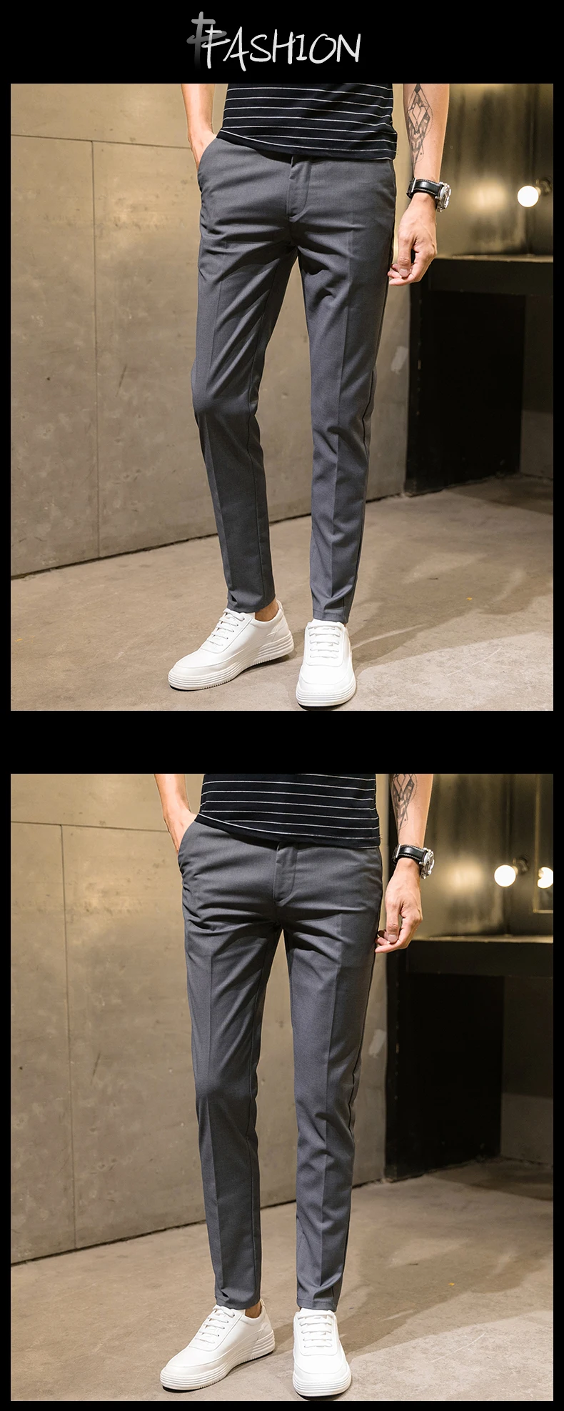 Чистого цвета мужские брюки для официального костюма Slim Fit Для мужчин Бизнес брюки Размеры 28, 29, 30, 31, 32, 33, 34, 36, Молодежные Для мужчин рабочие брюки