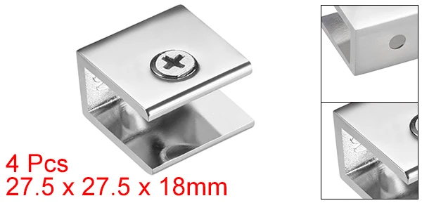 Regular 10-12mm 4pcs Uxcell 2/4/10 шт. Стекло кронштейны для полок регулируемый браслет из цинкового сплава Стекло держатель зажим яркий хром для 8-10/10-12 мм Толщина - Цвет: Regular 10-12mm 4pcs