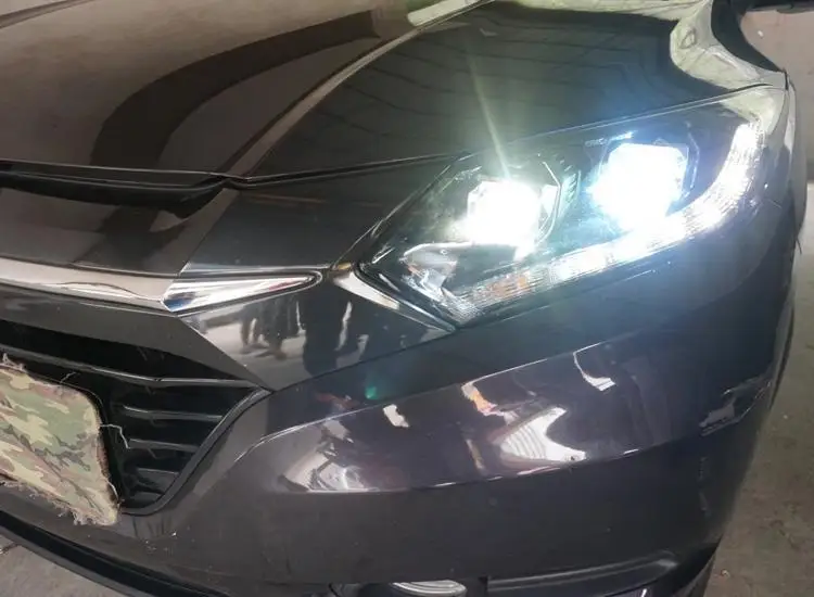 Drl Luces Para Авто Стайлинг Cob фары в сборе Светодиодные аксессуары Автомобильные фары 15 16 для Honda Vezel