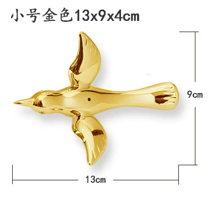 Hanging Gold plated Birds Decoration Hotel Acrylic wall hanging decor fairy garden miniatures home decoration christmas figurine Hanging Gold plated Birds Decoration Hotel Acrylic wall hanging decor fairy garden miniatures home decoration christmas figurine