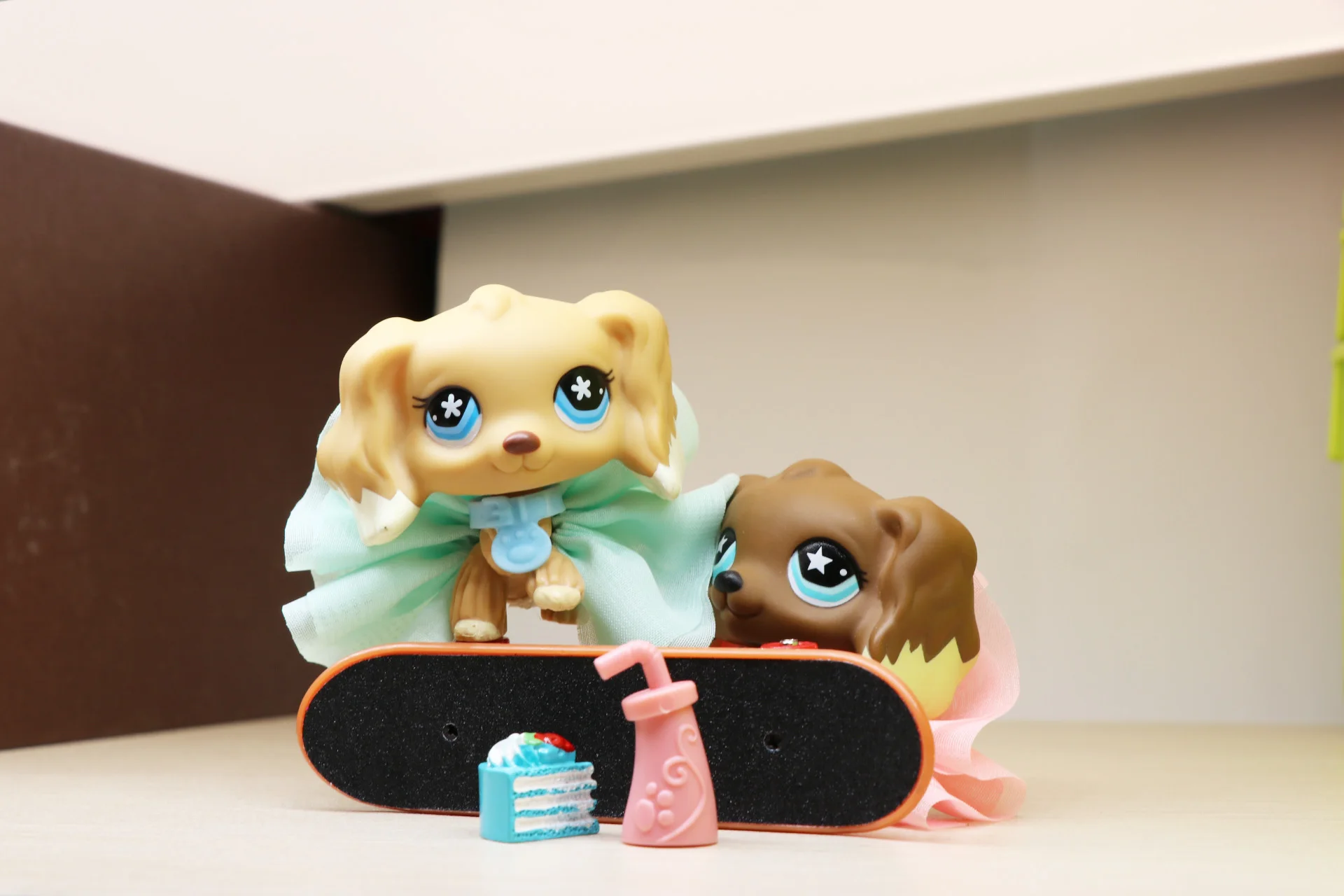 Милый питомец кокер спаниель собака #748 #960 с 7 шт. аксессуаров банты подарок для