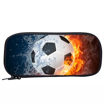 

New Fashion Flame football Pencil Bag School Colorful Pencil Case School Supplies Stationery Pencil case Children Gift