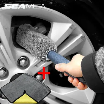 

Car Cleaning Brush Auto Detailing Cleaning Brush Microfiber Towels Car Wheel Brushes Strongly Clean the Dust Hidden in the Cars