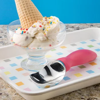 

Ice Cream Scoop, Dishwasher Safe Scooper with Comfortable Grip Handle, Heavy Duty Durable Design, Professional Kitchen Tool