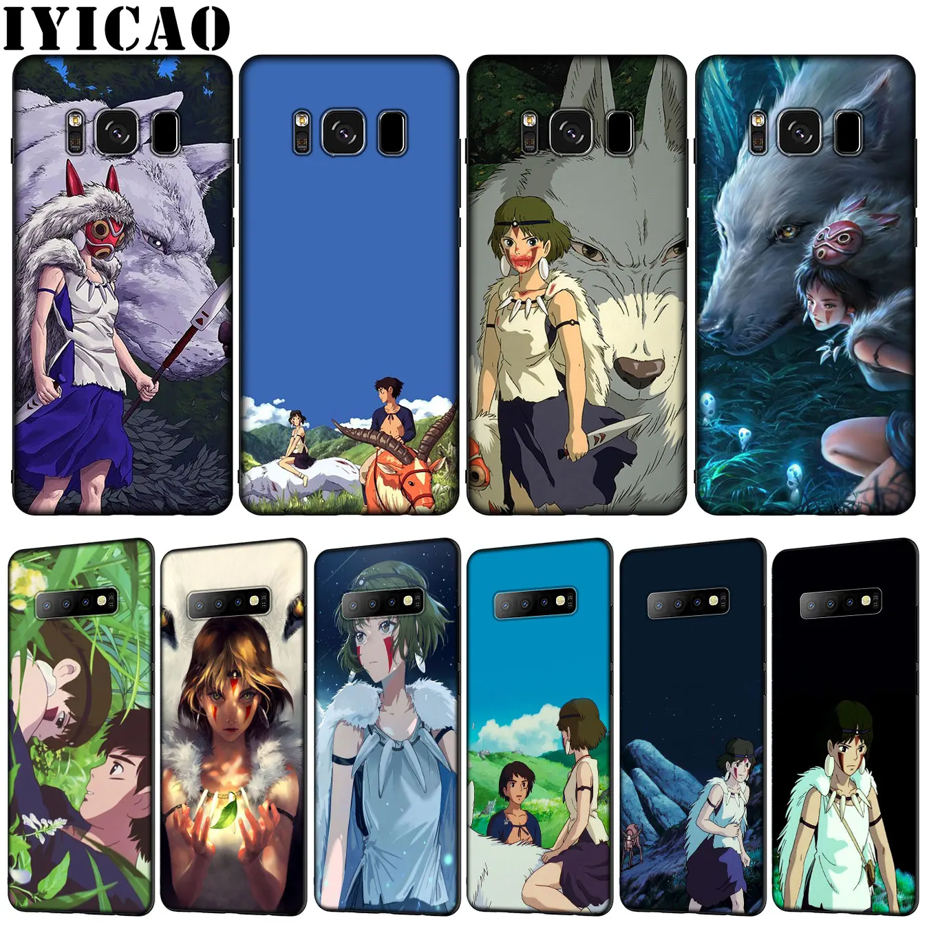 IYICAO Princess Mononoke Soft TPU Silicone Phone Case for Samsung Galaxy S20 Ultra S10 Lite S9 S8 Plus S6 S7 Edge S10e | Мобильные