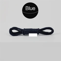 Premium Waxed Cotton Waterproof Round Shoelaces - 70cm (Blue)