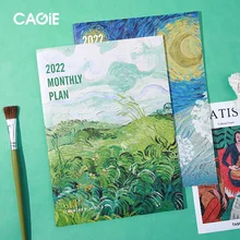 Carnet de notes Agenda 2022 A4, planificateur mensuel, planificateur de temps, bloc notes créatif, carnet de plans de 365 jours, papeterie scolaire et de bureau