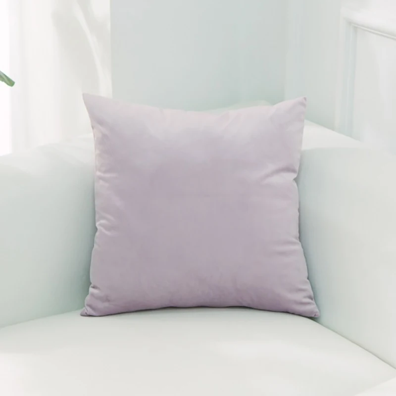 Nordic Style Velvet Pillowcase Simple Solid Throw Cushion Covers Square Pillow Cover for Bedroom Sofa Living Room Decoration - Цвет: 26