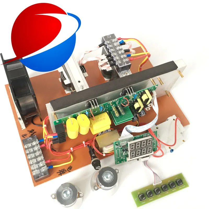 US $451.25 Hot Sales 28khz Or 40khz 1800W Steel Digital Ultrasonic Generator PCB With 30pcs 60W Transducers