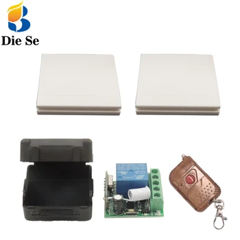 

Universal Wireless Remote Controls 86 Wall Panel RF Transmitter With 1 Buttons for Home Room Bedroom Lighting/Bulb Switch