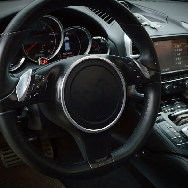Для Porsche Panamera серебристый руль из алюминиевого сплава декоративная отделка автомобильные аксессуары модификация автомобиля