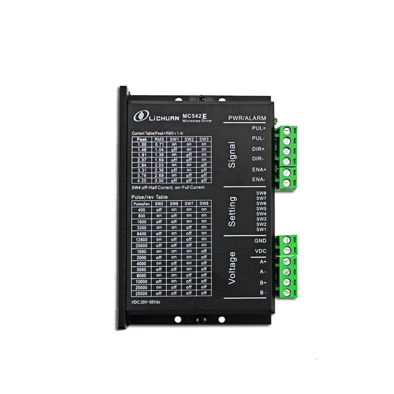Высокая точность 2 фазы NEMA23 Драйвер шагового двигателя 36VDC 3A MC542E
