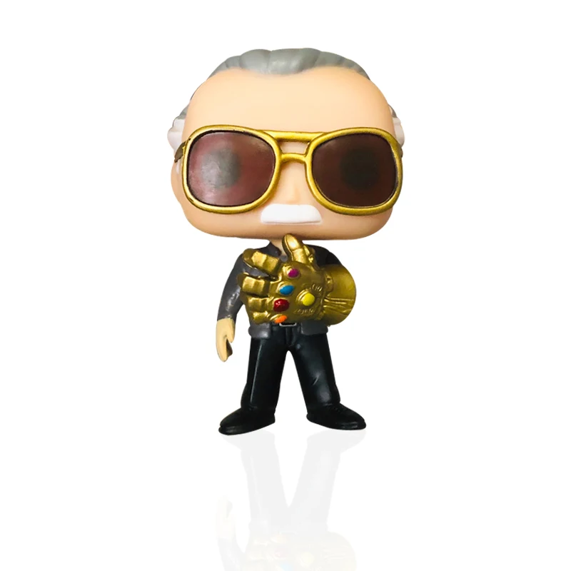 without box FUNKO POP Marvel Мстители: Endgame Стэн Ли и QUAKE виниловые фигурки Коллекция Модель игрушки для детей рождественские подарки - Цвет: without box