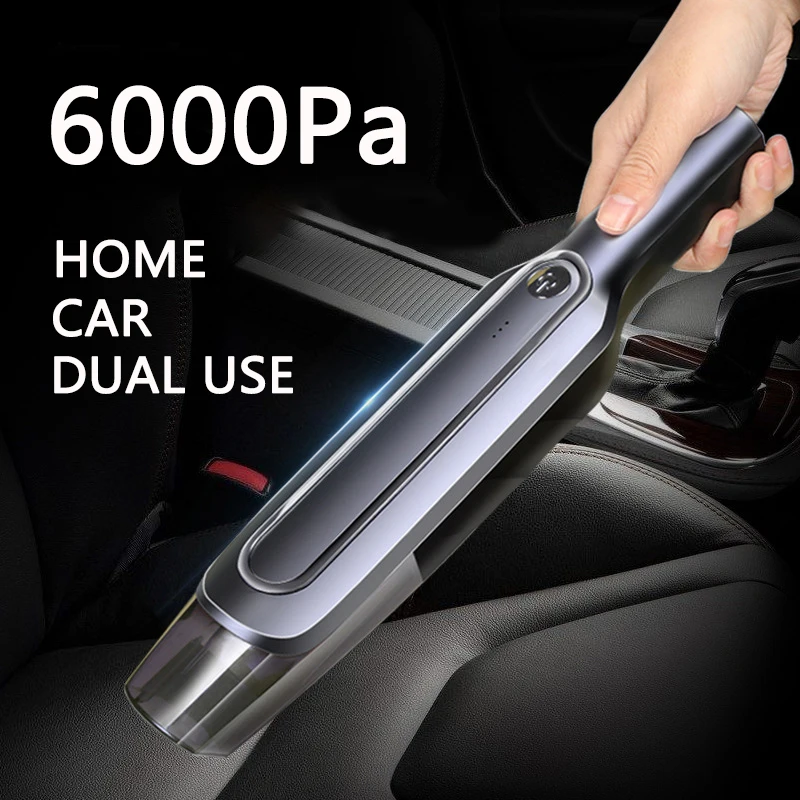

Rechargeable dust collector 6000Pa Sunction 4000mAh Cordless Handheld Vacuum Cleaner Dry/Wet Portable dust cleaner for Home Car