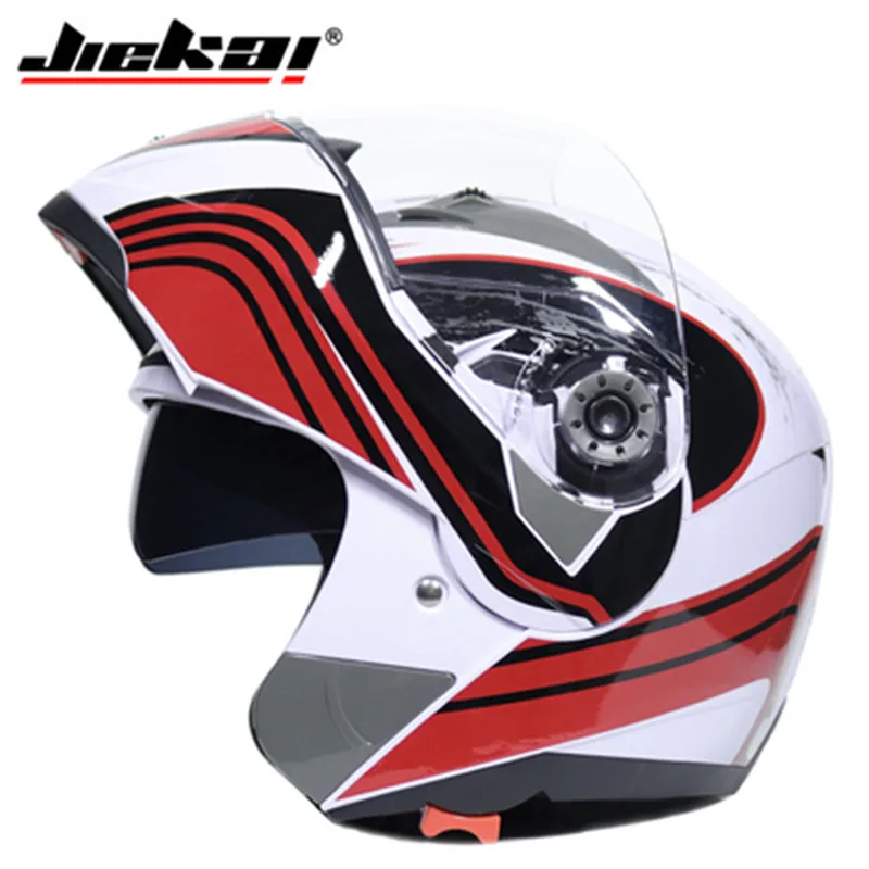 Capacete, Мото шлем JIEKAI 105 мотоциклетный шлем открытый шлем противотуманный двойной объектив полный шлем мотокросс - Цвет: Design 6