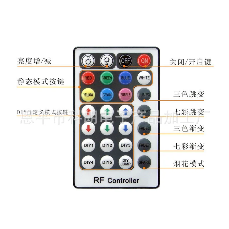 Rf28 радиочастотным пультом дистанционного Управление мини RGB Управление; Постоянный ток светильник ленточный светильник ing модуль цепочки полосы светодиодный Управление;