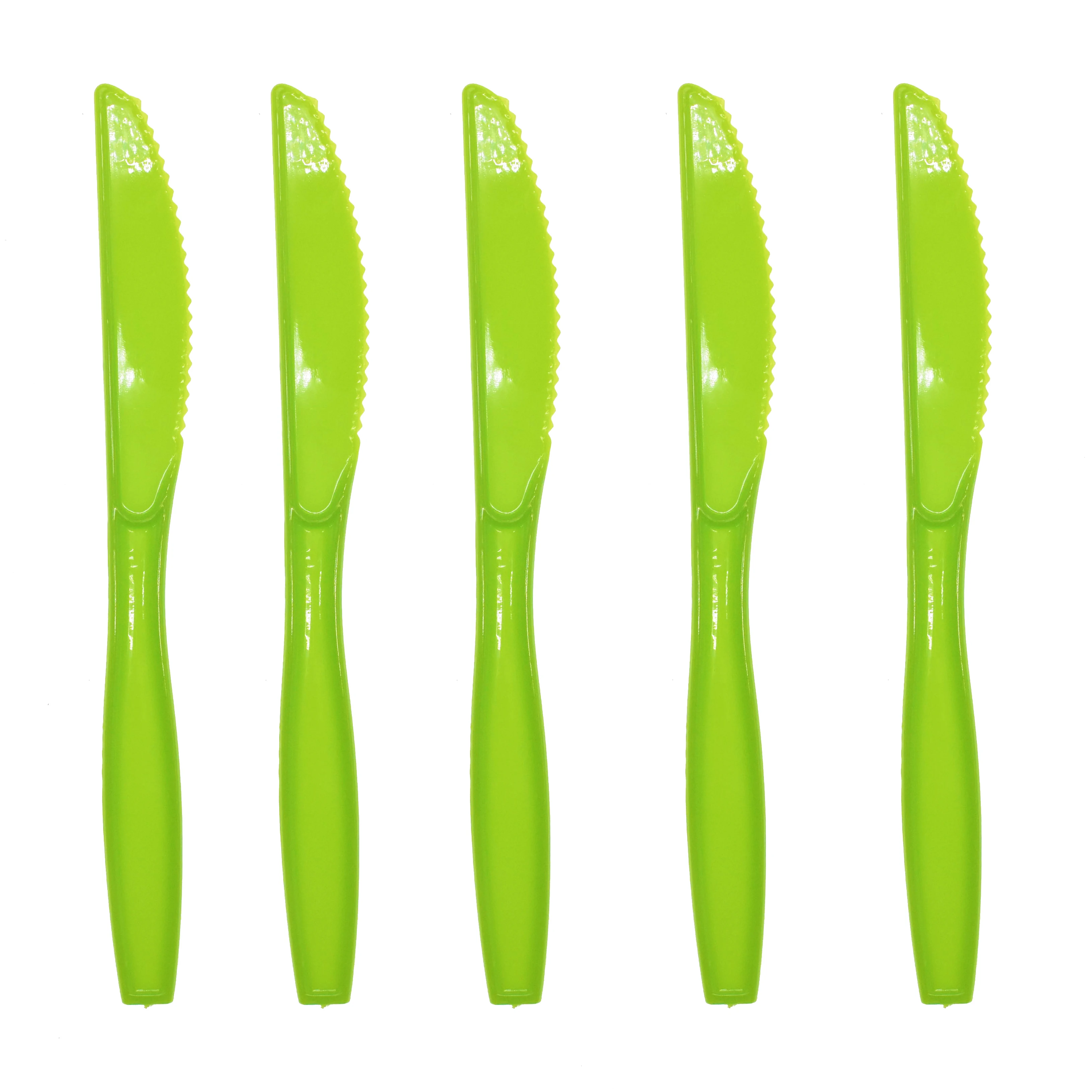 10pcs green knives