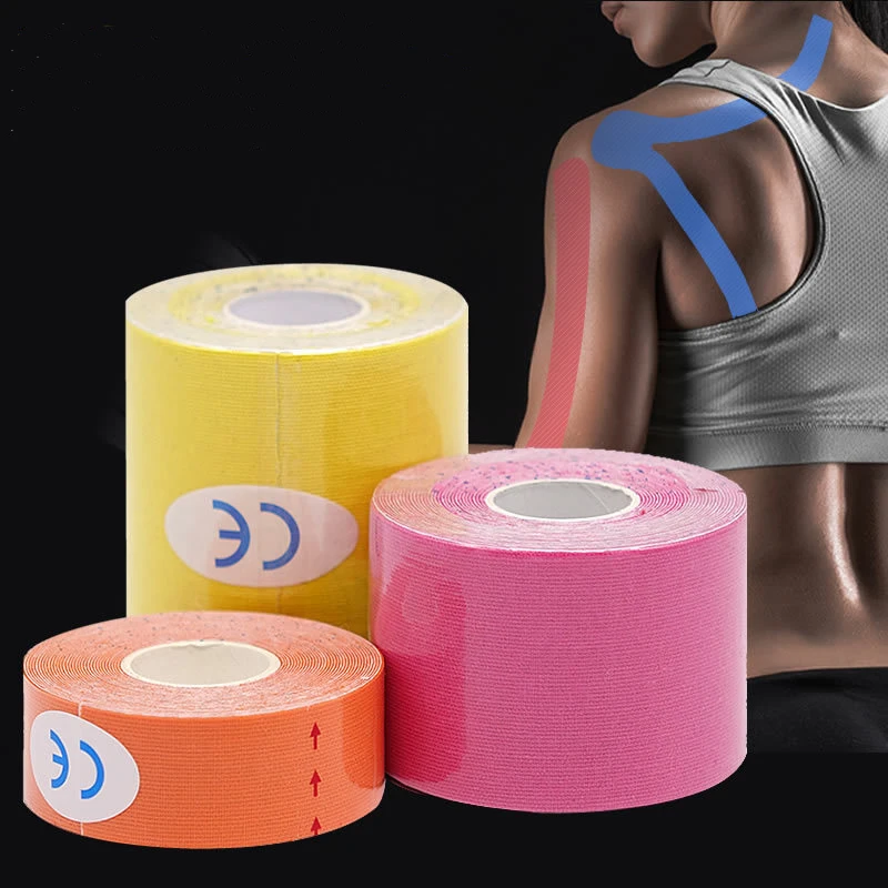 Спортивный пластырь кинезиологическая лента эластичный спортивный бандаж для