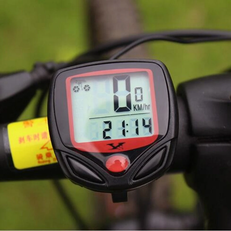 

Bike Computer With LCD Digital Display Waterproof Bicycle Odometer Speedometer Cycling Stopwatch Riding Accessories Tool