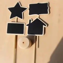 Mini pizarra de madera sin bordes ásperos, tablones de anuncios para el hogar, 10 piezas