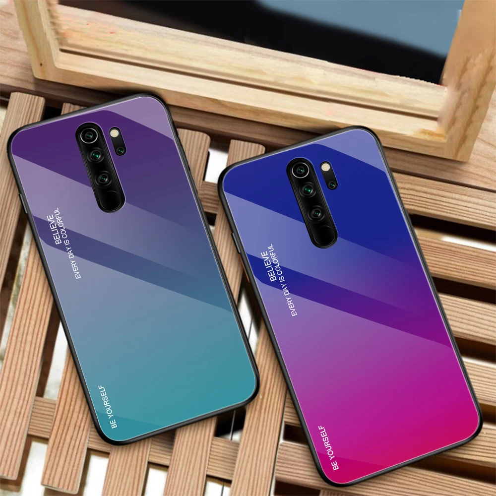Роскошный градиентный чехол для телефона Xiaomi Redmi Note 8 9 Pro 9S 8T Mi 9T 10 Lite Mi9T Note9 Max