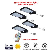 2/4pcs Solar operated wall lamp radar sensor 48 LED outdoor waterproof solar lights energy saving garden pathway yard ground law 2/4pcs Solar operated wall lamp radar sensor 48 LED outdoor waterproof solar lights energy saving garden pathway yard ground law