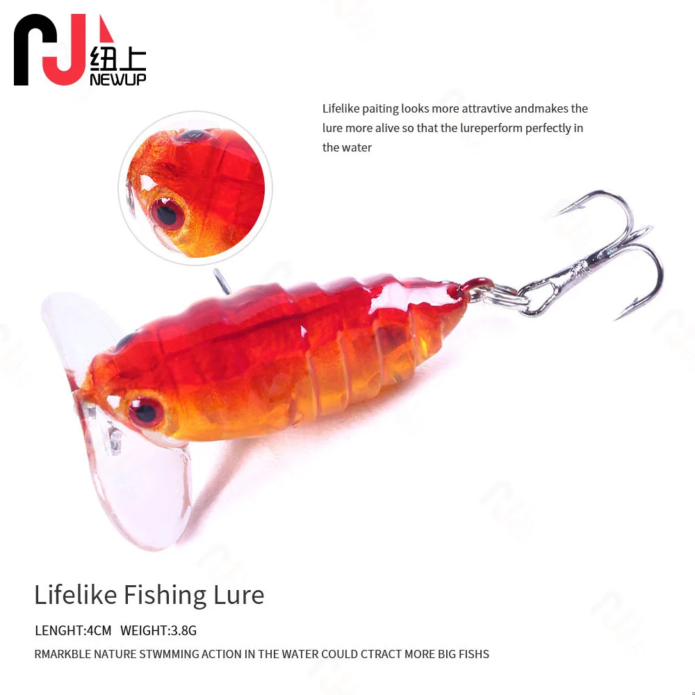  Ȥ 1PCS 4cm 4.4g ̴ ϵ ̳̽ ũ Ȥ Walleye ̳ ۾ öƽ  Wobbler ϵ Swimbaits