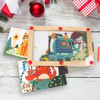 

Wooden Magnet Maze Game Jigsaw Board Intellectual Children Kids Gifts Puzzle Toy Developing Logical Thinking Reasoning