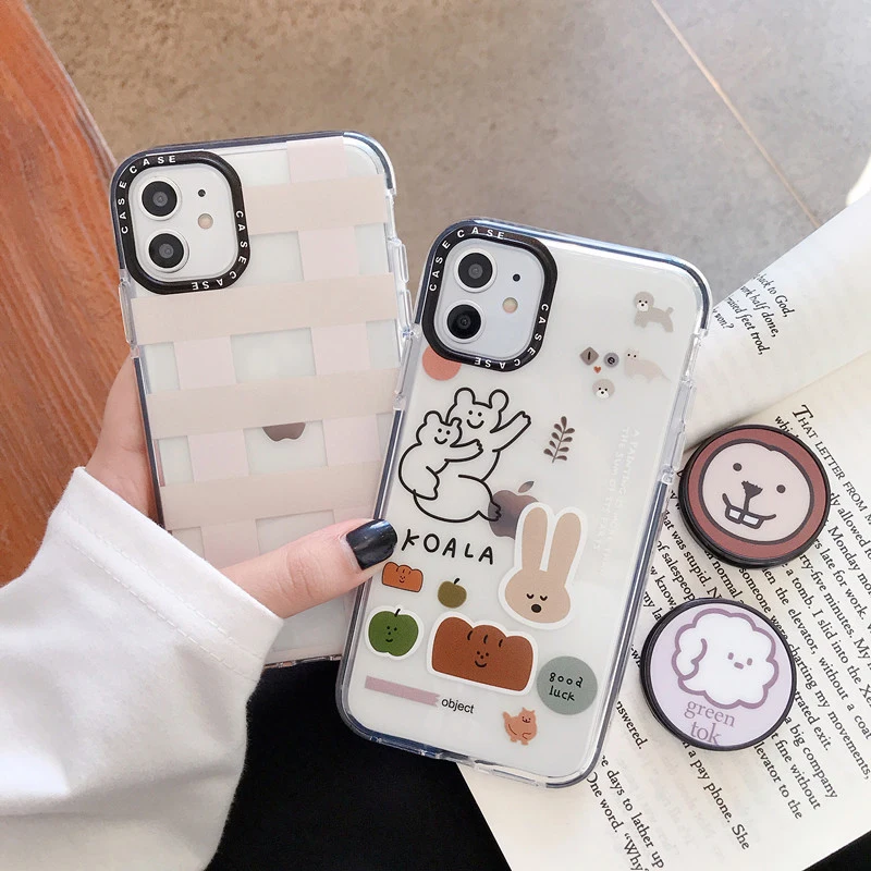 Чехол-подставка с изображением милого льва Для iPhone 11 Pro Max, прозрачный мягкий силиконовый чехол для iPhone X, XR, XS, MAX, 7, 8 Plus, чехол