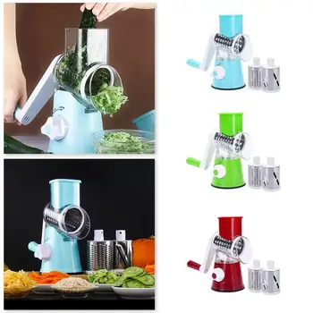 

Multi-function Vegetable Grater Hand Cutter Tube For Potato Three-in-one Machine Gadget Carrot Manual Kitchen Shredded Cucu Q4E6