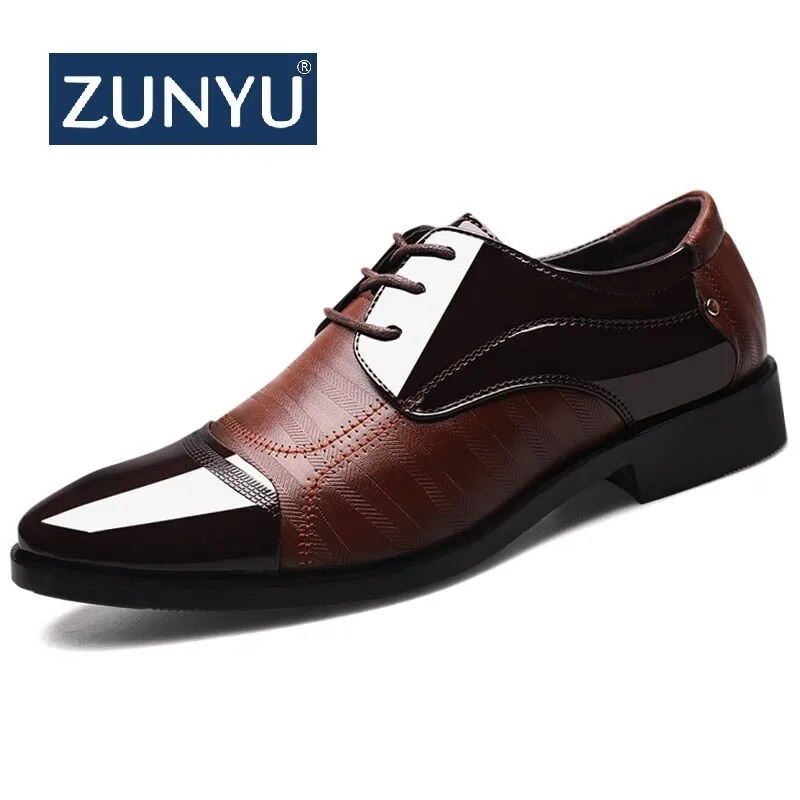 Мужские Кожаные Мокасины ZUNYU лоферы дышащие ручной работы на плоской подошве