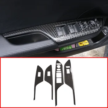 

Window Glass Lifting Frame Decoration Sticker 3D Carbon Fiber Car Interior For Honda Civic 2016-2019 Car Accessories