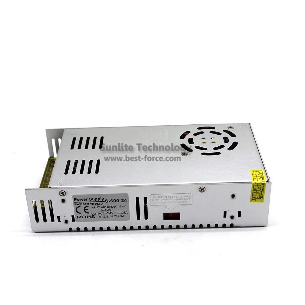 DC Power Supply 24V 25A 600w Led Driver Transformer 110V 220V AC to DC24V Power Adapter for strip lamp CNC CCTV 3D Printer AV TV