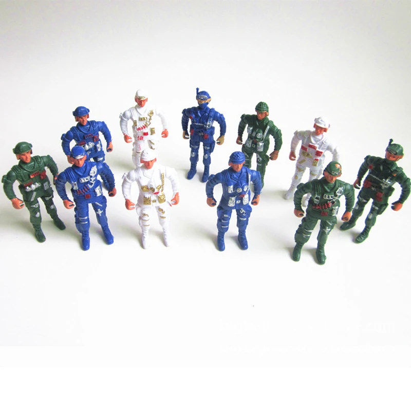 

9.5CM random delivery soldier soldier special forces model military soldier 3 color table game sand table children toy gift