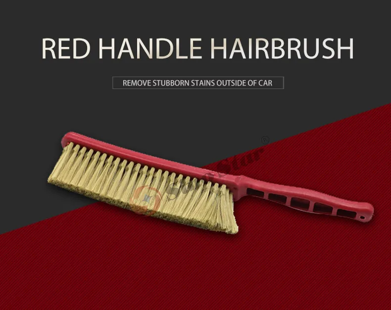 LKGJ42 Car Cleaning Brush Wood Soft Hair Bed Brush Dusting Brush Without Lint Long Handle