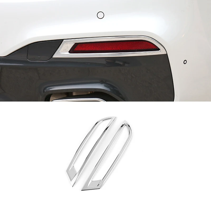 

Lsrtw2017 for BMW 5 Series G30 G31 G38 Car Rear Foglight Frame Trims Interior Accessories Chrome 2017 2018 2019 2020 2021