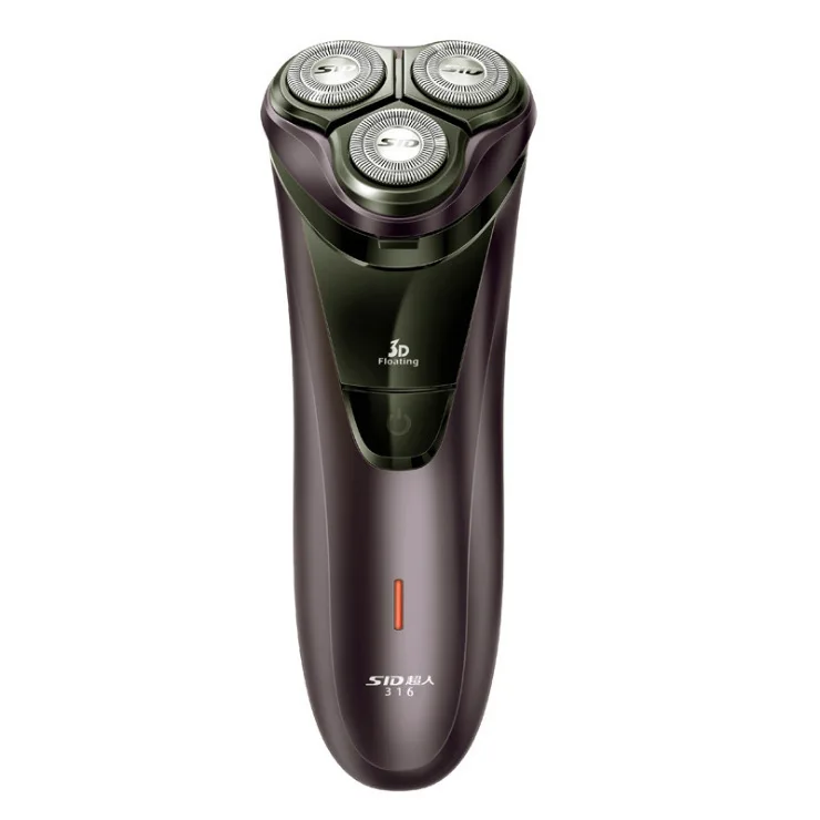 

Superman Shaver RS316 Men Electric Shaver Rechargeable Shaver Three Cutter Head Floating Washable Blade