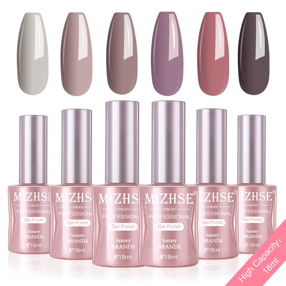 C004 MIZHSE Гель-лак набор УФ-наконечники Vernis Полупостоянный Гель-лак лаковое гелевое покрытие для ногтей длительный Чистый Цвет Гель-лак подарочная коробка - Цвет: C004