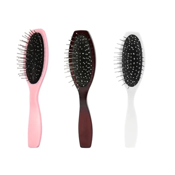 

2Pcs Massage Hair Brush, Steel Tooth Comb Pro Anti-Static Brush for Salon Scalp Massage Styling Tool
