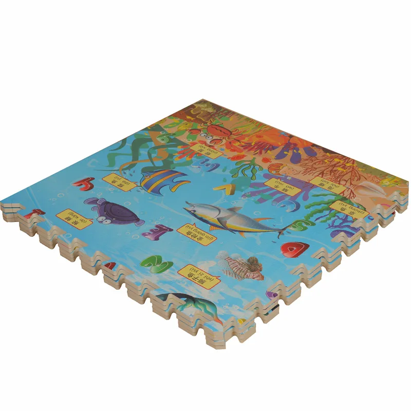 

Eva Cartoon Mat Jigsaw Puzzle Mats Tatami Mat CHILDREN'S Creeping Mat Foam Floor Pad 60*60*1cm4 Piece