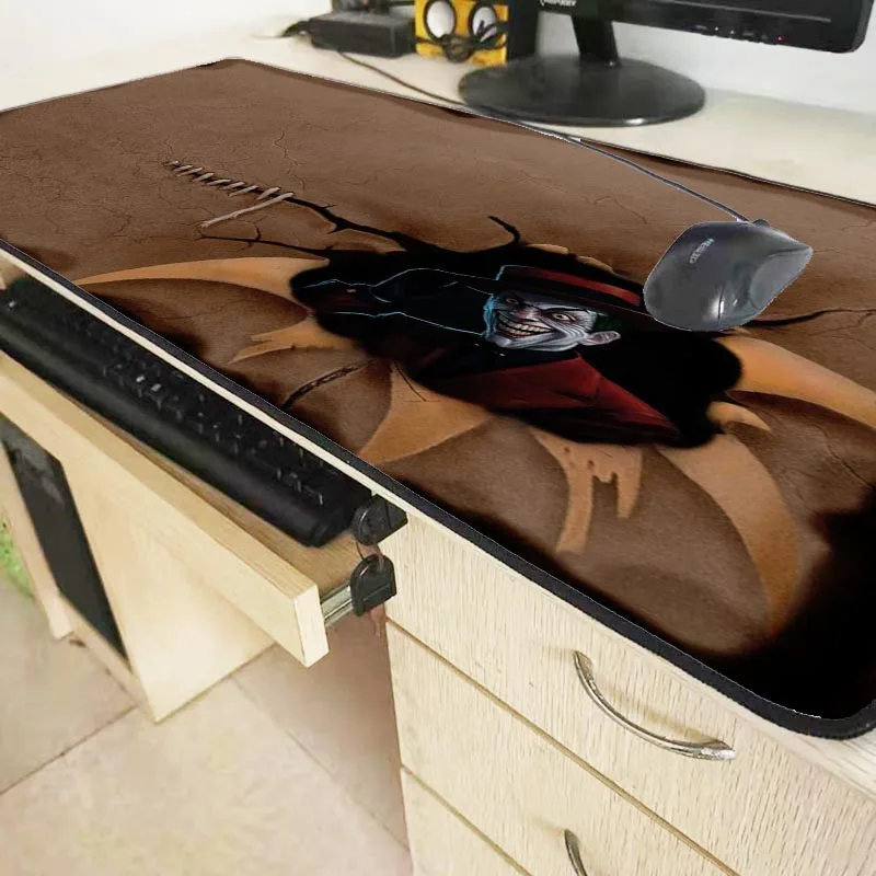  XGZ Funny Joker Anime Large Gaming Mouse Pad Lock Edge Mouse Mat for Laptop Computer Keyboard Pad D