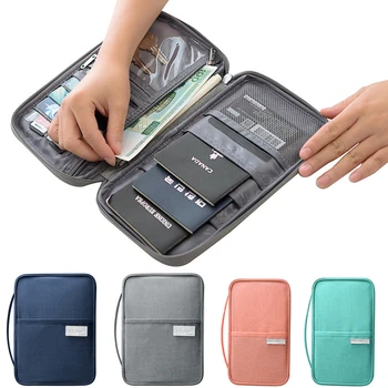 

Fashion Waterproof Passport Holder Travel Wallet Big Credit Card Wallets Organizer Travel Accessories Document Bag Cardholder
