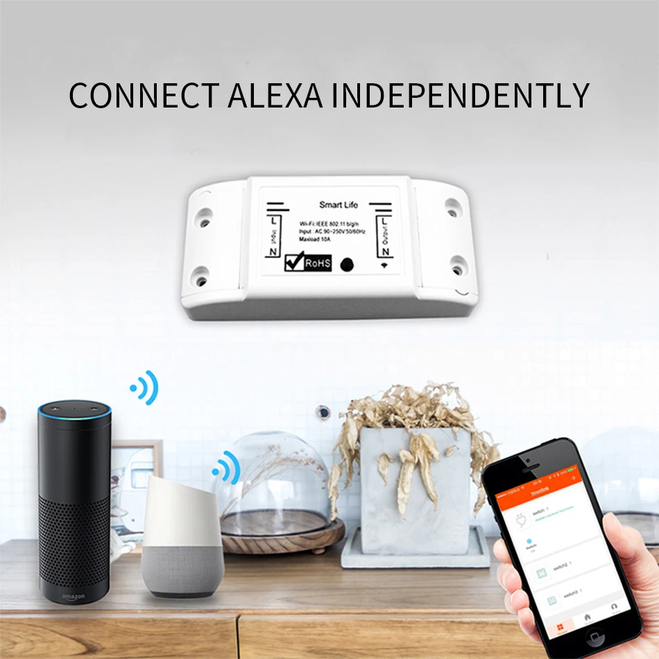 Ms 101 Wifiスマートスイッチのオン オフ装置落書き生活携帯電話ワイヤレスtmallエルフリモートタイミング Switches Aliexpress