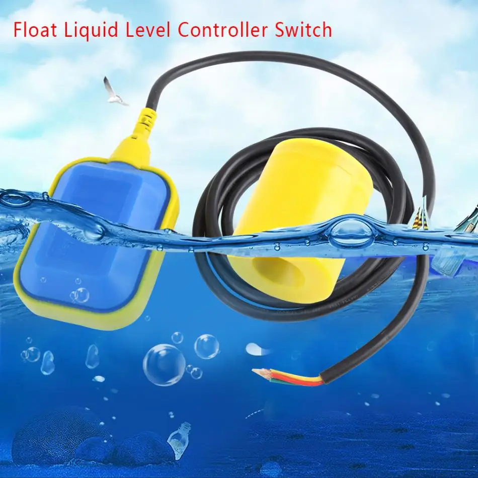  1pc Floating Switch Cable Type Float Switch Liquid Fluid Water Level Controller Sensor