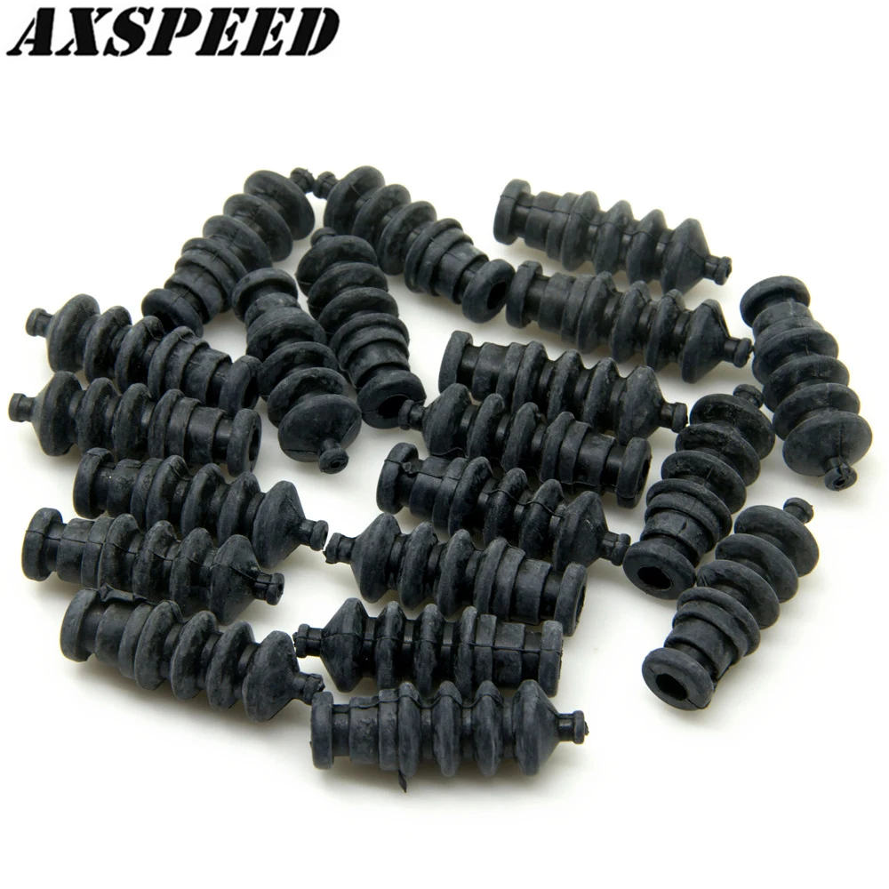 AXSPEED 1/5/10Pcs L37mm Gummi Faltenbalg Radio Box Dichtungen Wasserdichte Schubstange für RC Boot servo Schubstange Dichtung Zu Ruder Zubehör