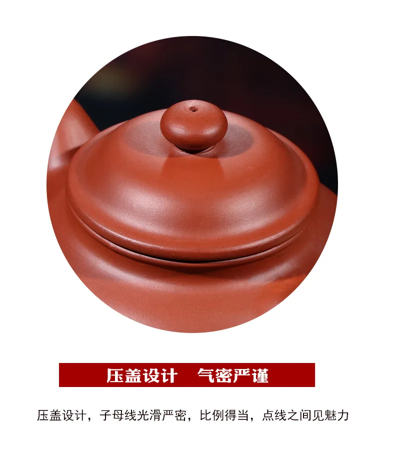 Yixing Глиняный Чайник капельный кувшин Большой размер горшок половина-ручная работа, из фиолетовой глины черный грязевой Дуо qiu чайный горшок производители надписи