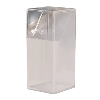 

Desktop Storage Box Square/Round/Hexagonal Makeup Brushes Holder Transparent Acrylic Cosmetic Flip Top Storage Tube P7Di