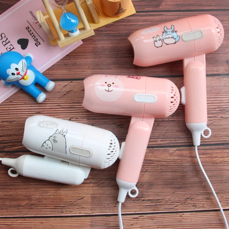 Mini secador de pelo de 220V, secador de pelo plegable con estampado de  animal PEQUEÑO de dibujos animados para estudiantes, secador de pelo  portátil eléctrico para viajes - AliExpress Electrodomésticos
