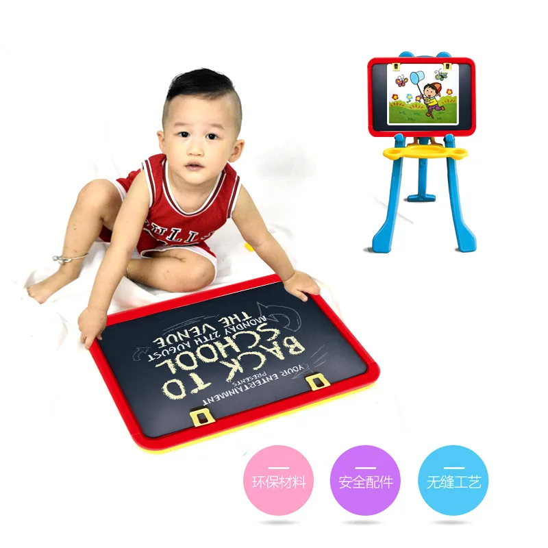 

Children Double-Sided Magnetic Graffiti Sketchpad xue xi jia Adjustable Foldable Painted Writing Board Large Size Blackboard