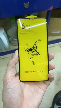 

1000Pcs/6D High Quality Full Glue Full Cover Tempered Glass Screen Protector For Phone 11 Pro Xs X Protection Film